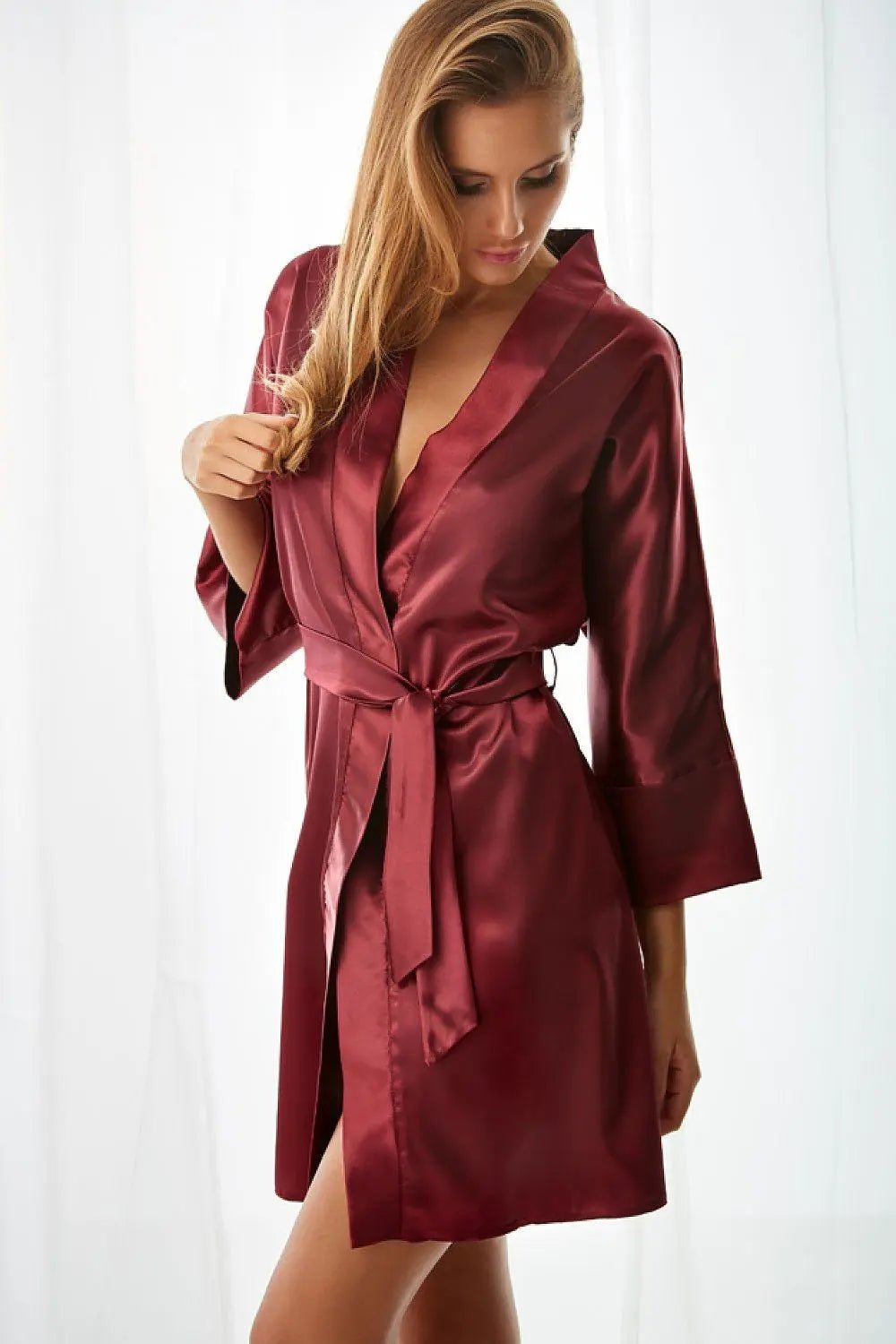 Kalimo comfortable cut bathrobe - Honesty Sales