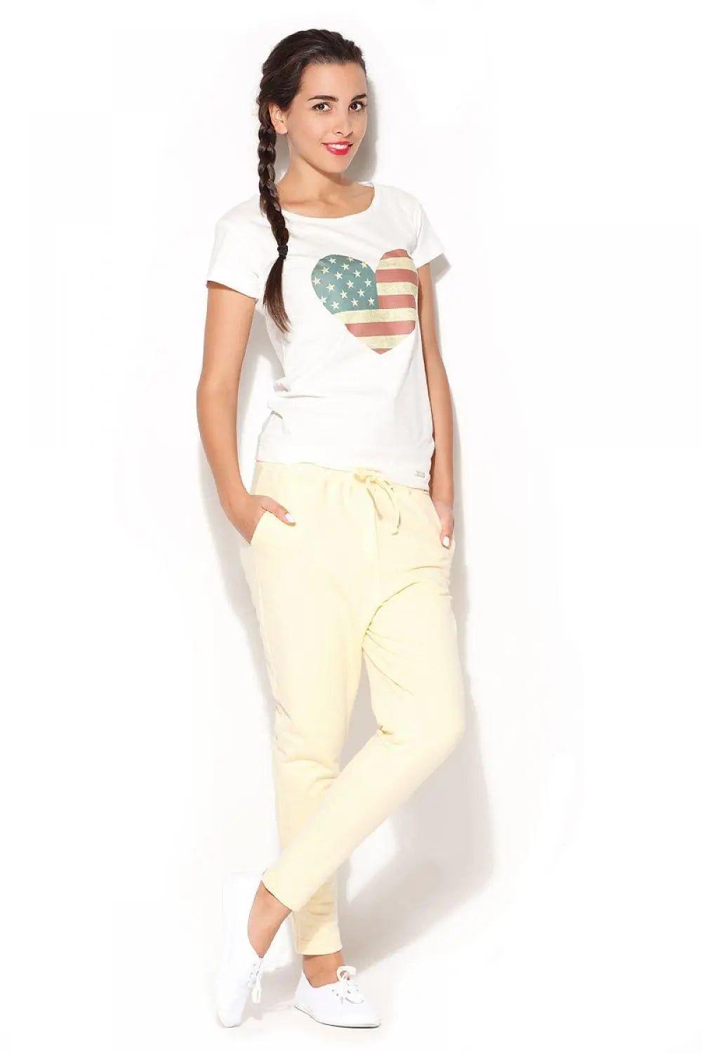 Katrus loose-fitting sweatpants with a slightly lowered crotch women trousers - Honesty Sales