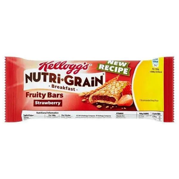 Kellogg's Nutri-Grain Breakfast Fruity Bars Strawberry 37g (Case of 25) - Honesty Sales
