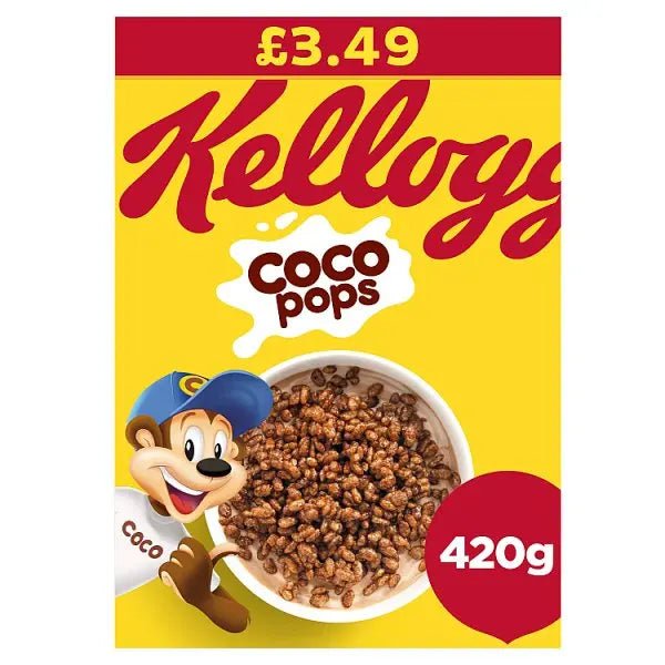 Kellogg's Coco Pops Breakfast Cereal 6 x 420g (Case of 6) - Honesty Sales