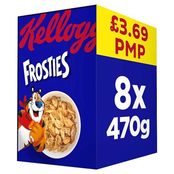 Kellogg's Frosties Breakfast Cereal 8x470g (Case of 8) - Honesty Sales
