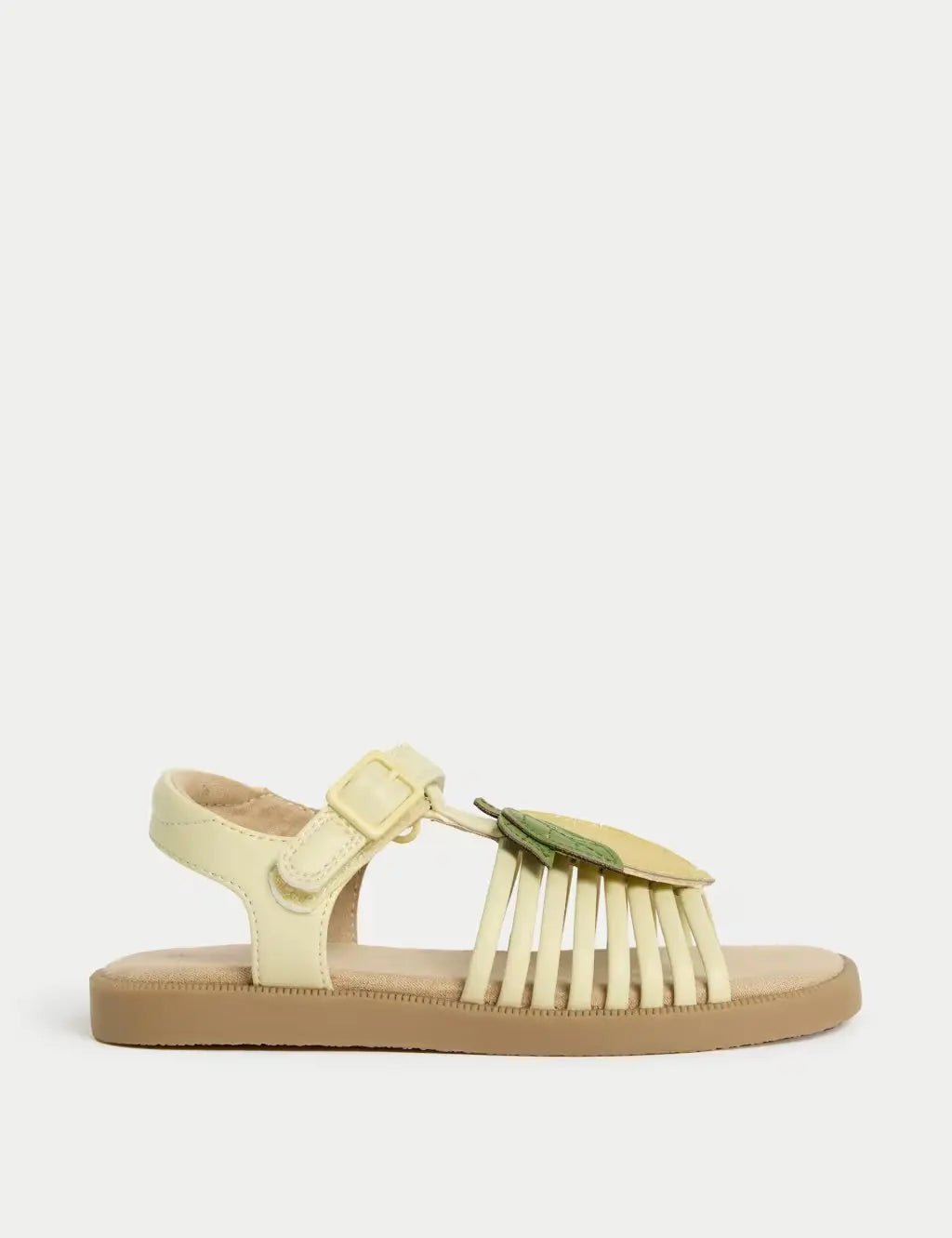 Kids' Lemon Appliqué Sandals (4 Small - 2 Large) - Honesty Sales
