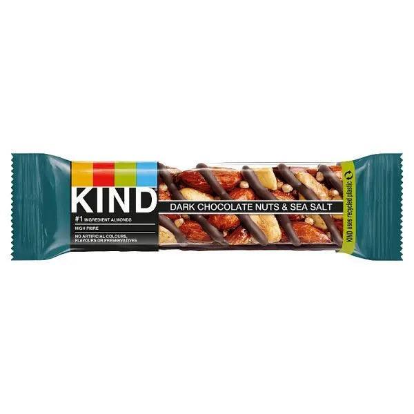 Kind Dark Chocolate Nuts & Sea Salt 40g (Case of 12) - Honesty Sales