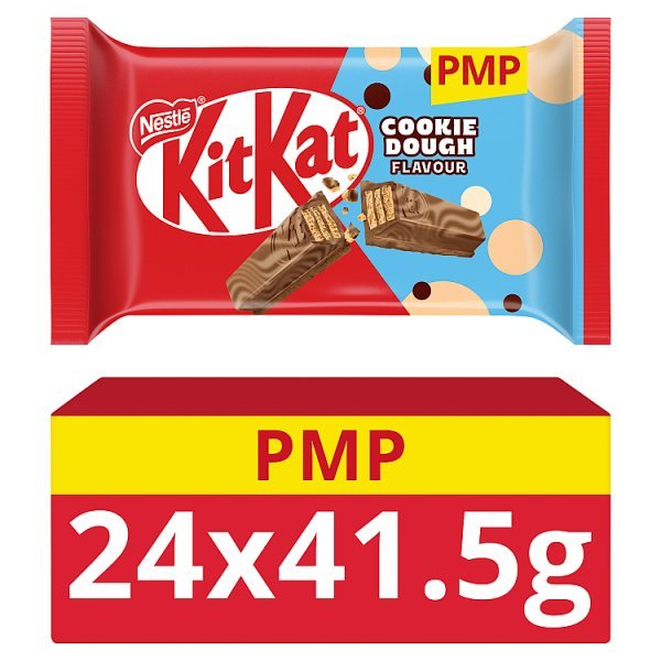 KitKat® 4 Finger Cookie Dough Flavour Chocolate Bar 41.5g (24 x 41.5g) - Honesty Sales