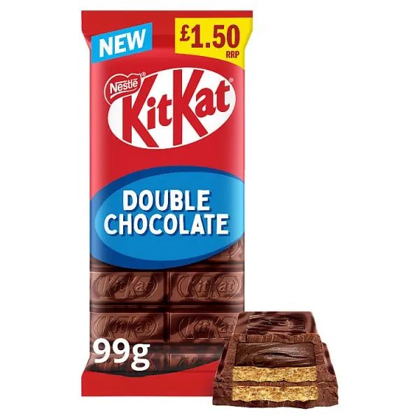 KitKat Double Chocolate Sharing Bar 99g (Case of 15) - Honesty Sales
