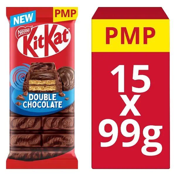 KitKat Double Chocolate Sharing Bar 99g (Case of 15) - Honesty Sales