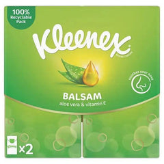 Kleenex Balsam Tissues - 2 Pocket Pack (Case of 36) - Honesty Sales