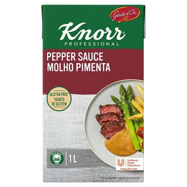 Knorr Garde D'Or Ready to Use Pepper Sauce 6x1L - Honesty Sales