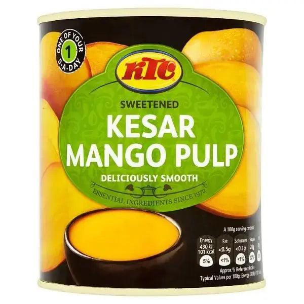 KTC Sweetened Kesar Mango Pulp 850g - Honesty Sales