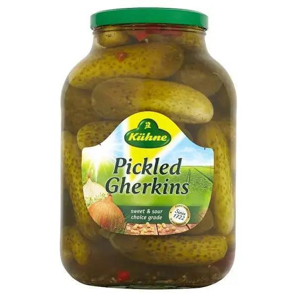 Kühne Pickled Gherkins 2450g (Drained Weight 1380g) - Honesty Sales