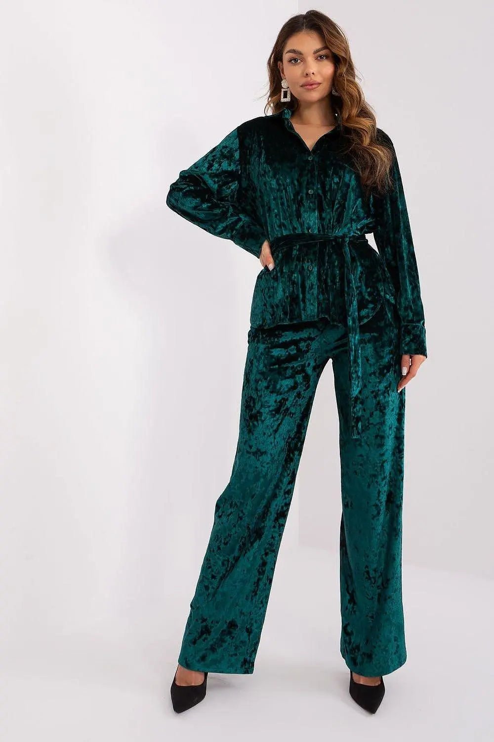 Lakerta velour shirt with pants - Honesty Sales