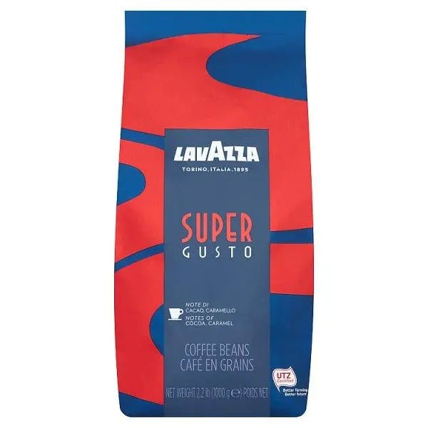 LAVAZZA Super Gusto Coffee Beans 1000g - Honesty Sales