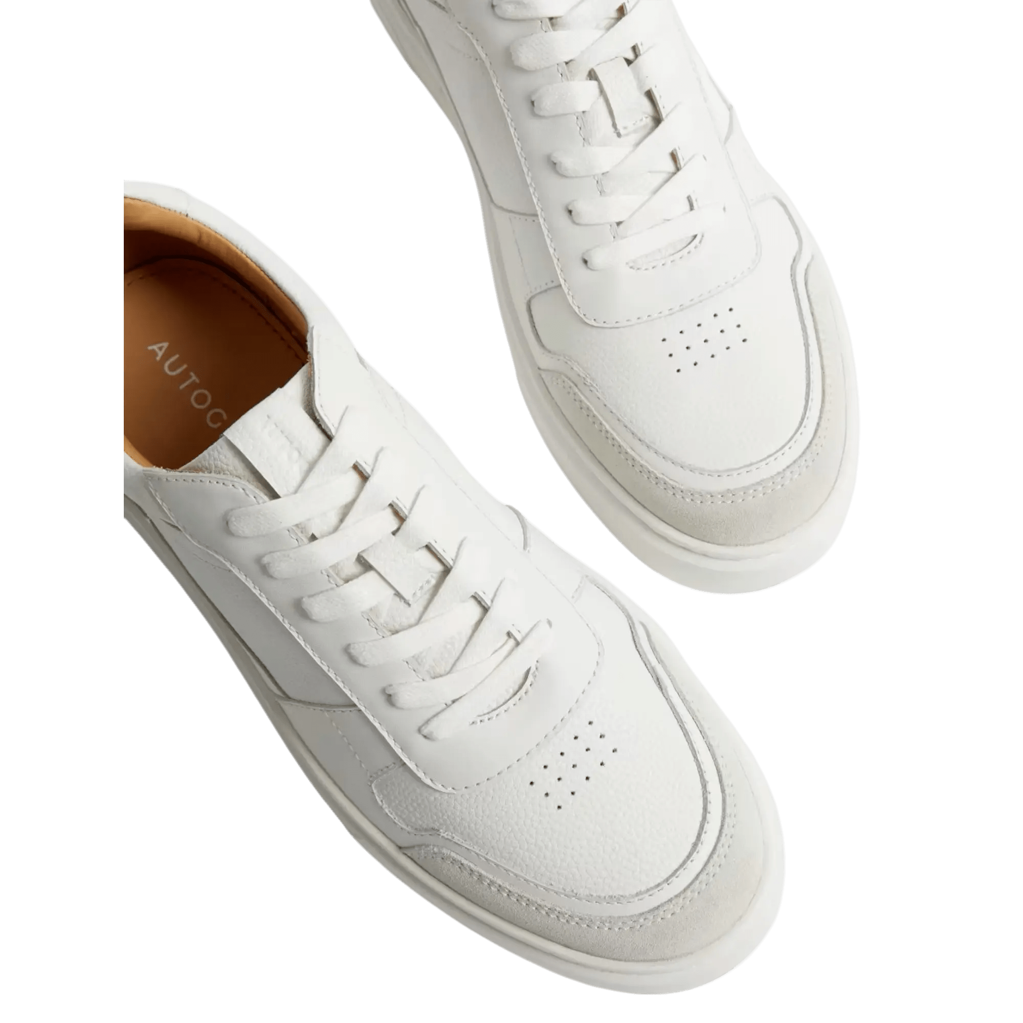 Leather Lace Up Performance Trainers with Freshfeet™ - Honesty Sales