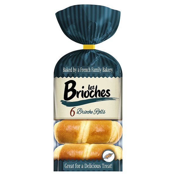 Les Brioches 6 Brioche Rolls 192g (1 x 6pk) - Honesty Sales