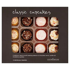 Lichfields 12 Classic Cupcakes (Case of 12) - Honesty Sales