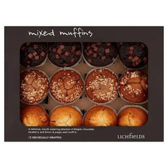 Lichfields 12 Mixed Muffins (Case of 12) - Honesty Sales