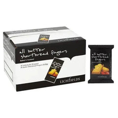 Lichfields All Butter Shortbread Fingers 40g (Case of 32) - Honesty Sales