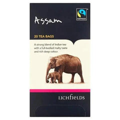 Lichfields Fairtrade Assam 20 Tea Bags 40g - Honesty Sales