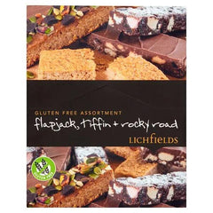 Lichfields Gluten Free Assortment Flapjack, Tiffin & Rocky Road 16 x 65g (Case of 16) - Honesty Sales