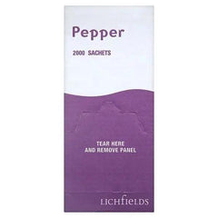 Lichfields Pepper 2000 Sachets Ingredients Black Pepper - Honesty Sales