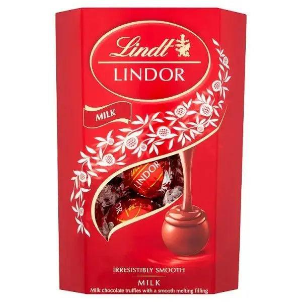 Lindt Lindor Milk Chocolate Truffles Box 200g (Case of 8) - Honesty Sales