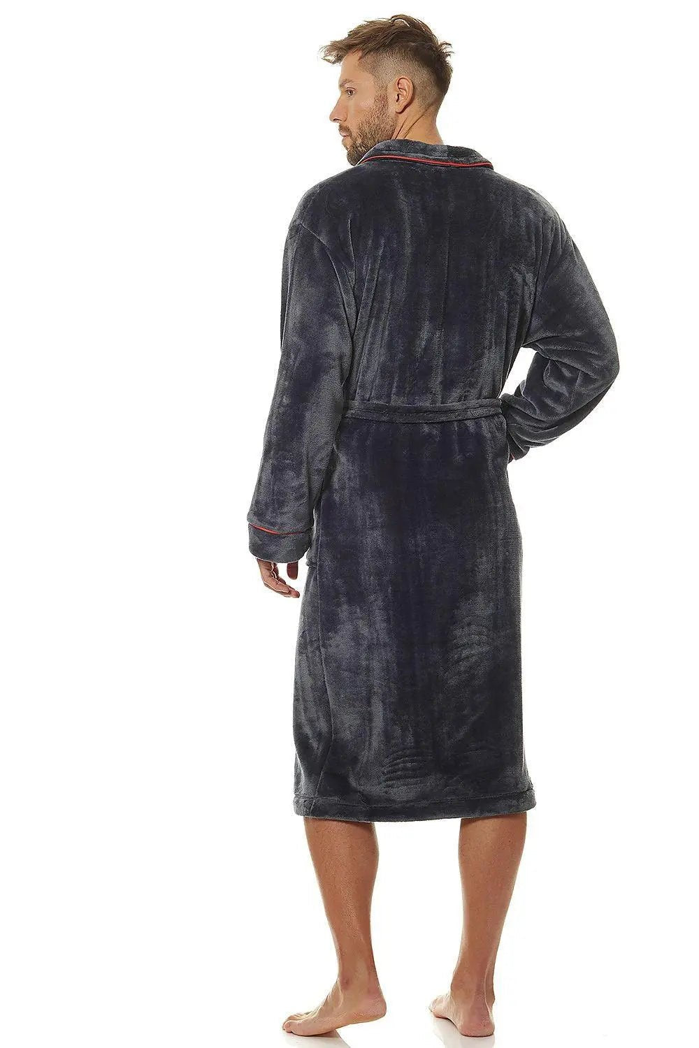 L&L collection men's bathrobe oft soft knit fabric - Honesty Sales