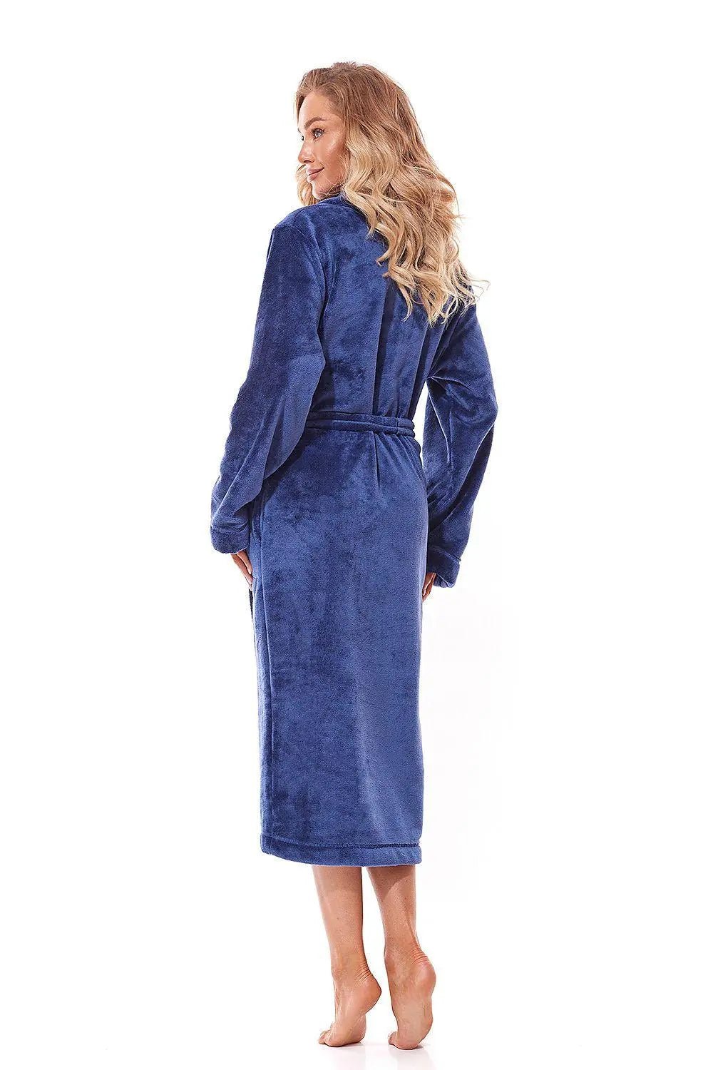 L&L collection smooth, shiny fabric long bathrobe - Honesty Sales