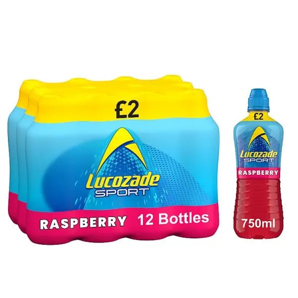 Lucozade Sport Drink Raspberry 750ml (Case of 12) - Honesty Sales