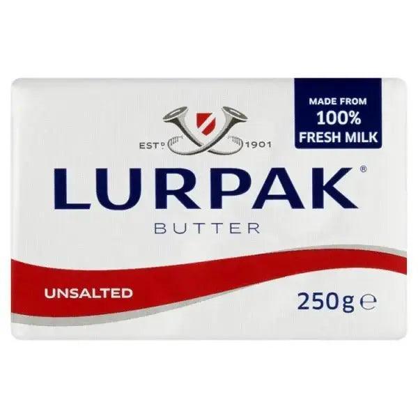 Lurpak Butter Unsalted 250g (Case of 10) - Honesty Sales