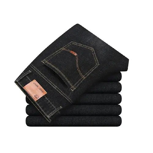 Luxury European - American Style Men's Stretch Jeans – Slim Straight Denim (Size 28 - 38) - Honesty Sales