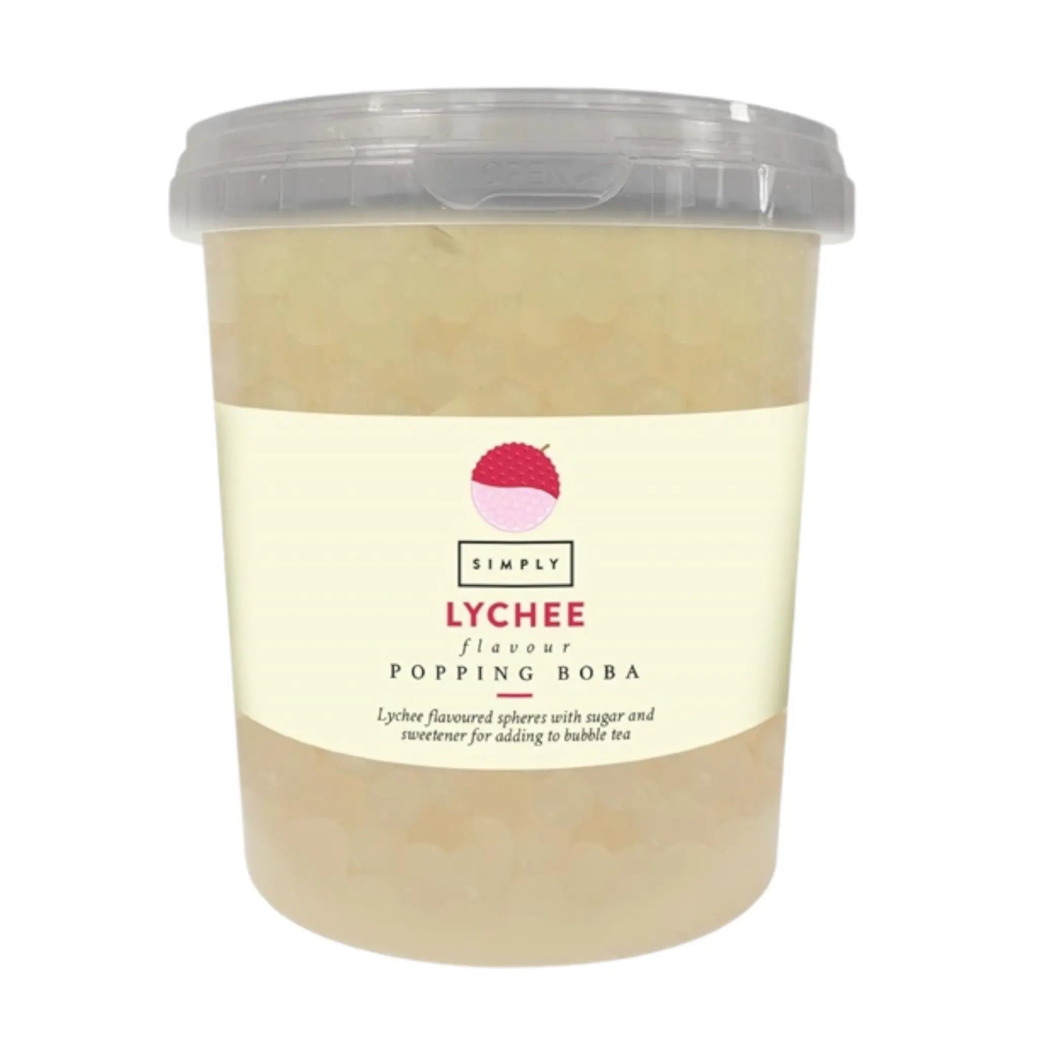 Lychee Popping Boba 870g - Pack Of 4 - Honesty Sales
