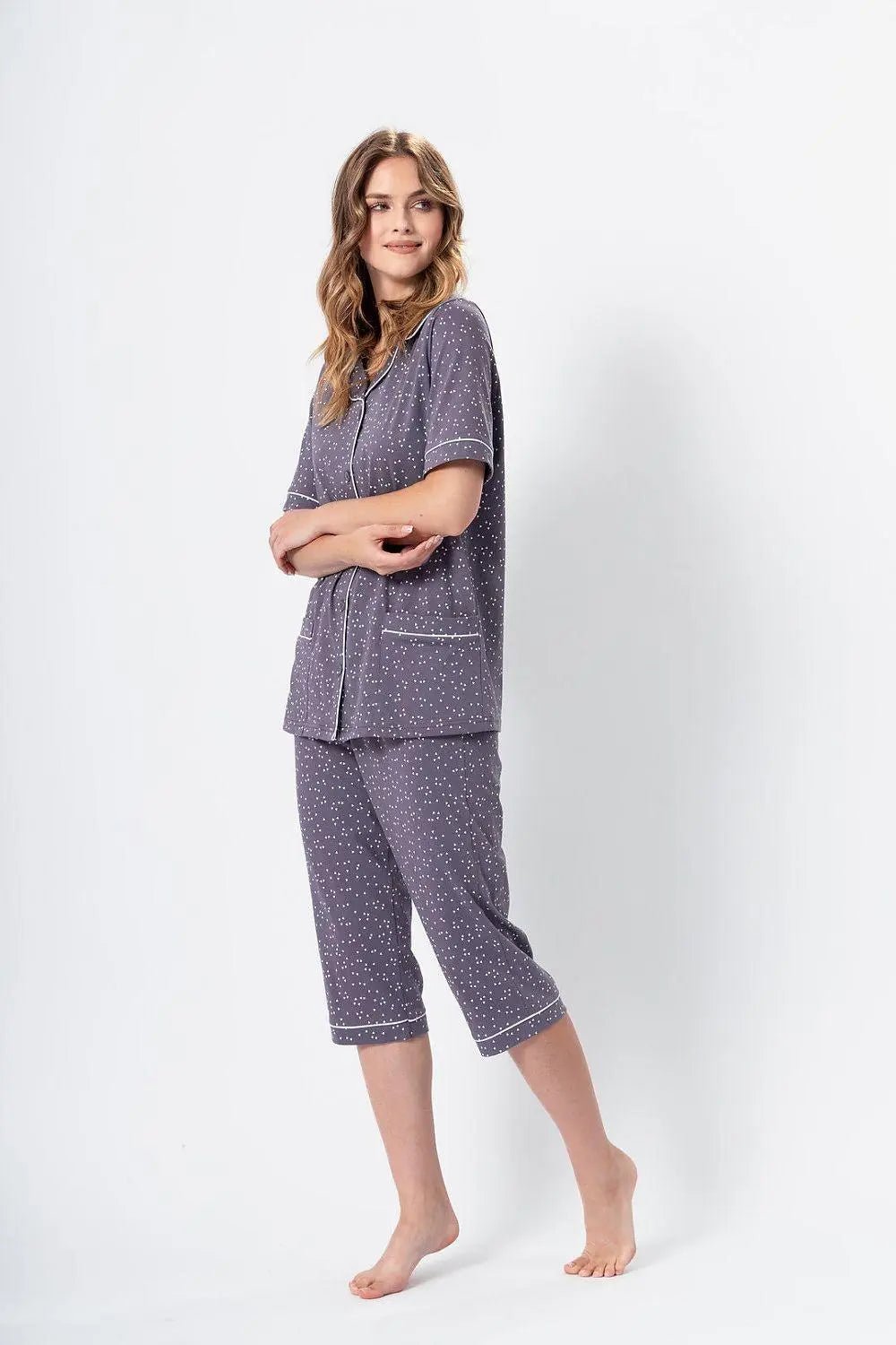 M-Max high quality blouse and half-pant womens pajamas - Honesty Sales
