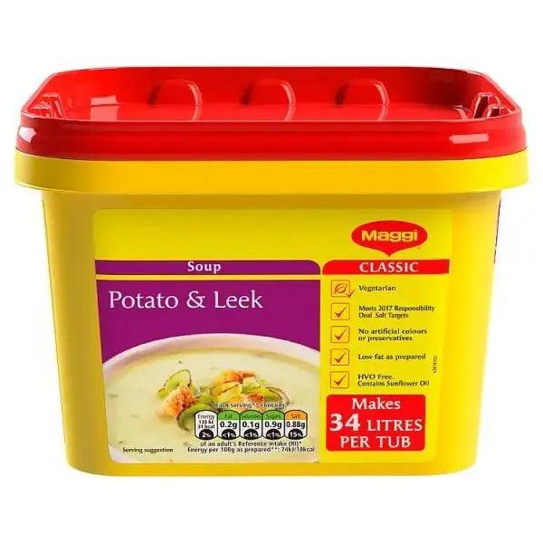 Maggi Classic Potato & Leek Soup Tub 2kg - Honesty Sales