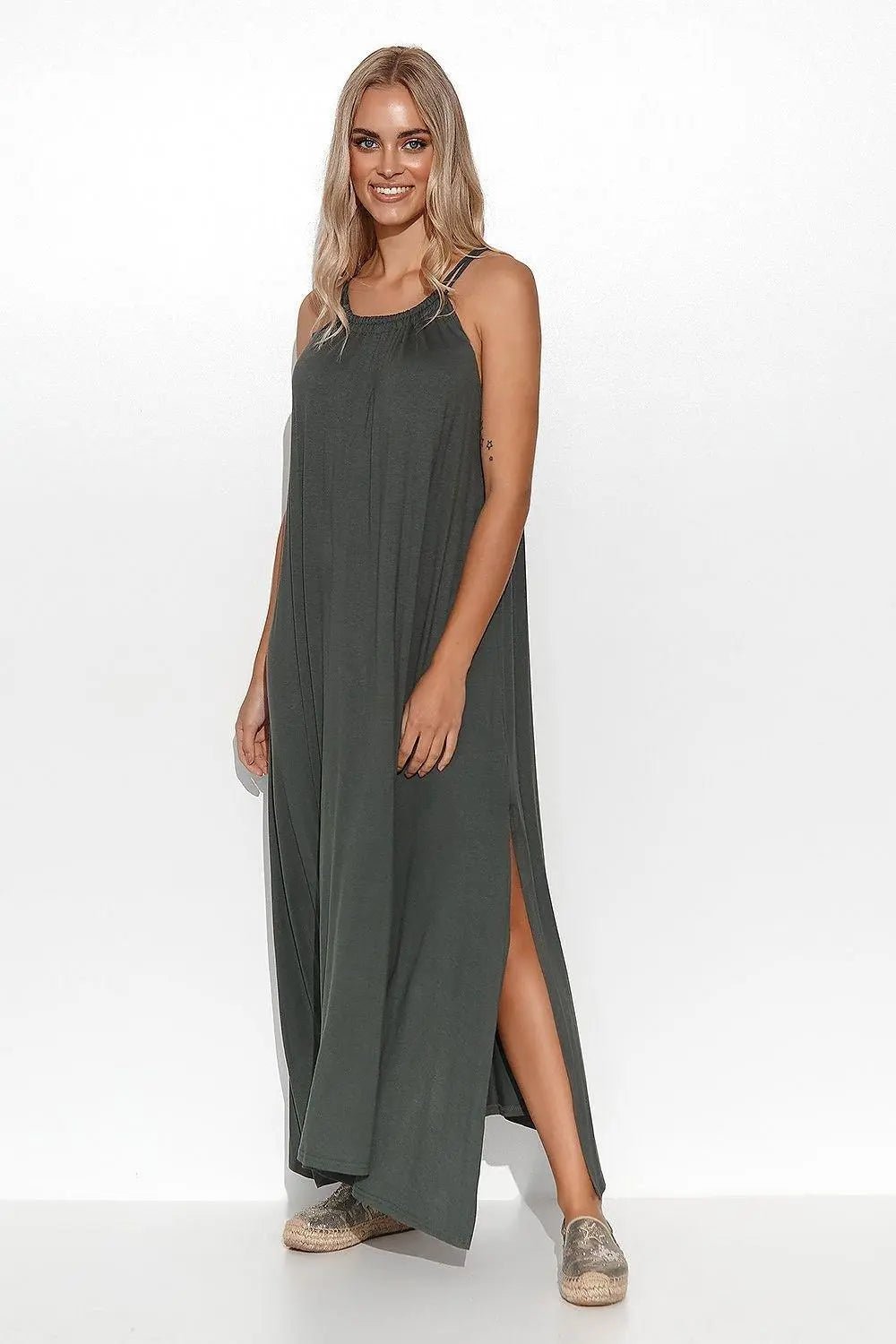 Makadamia beautiful viscose long dress - Honesty Sales
