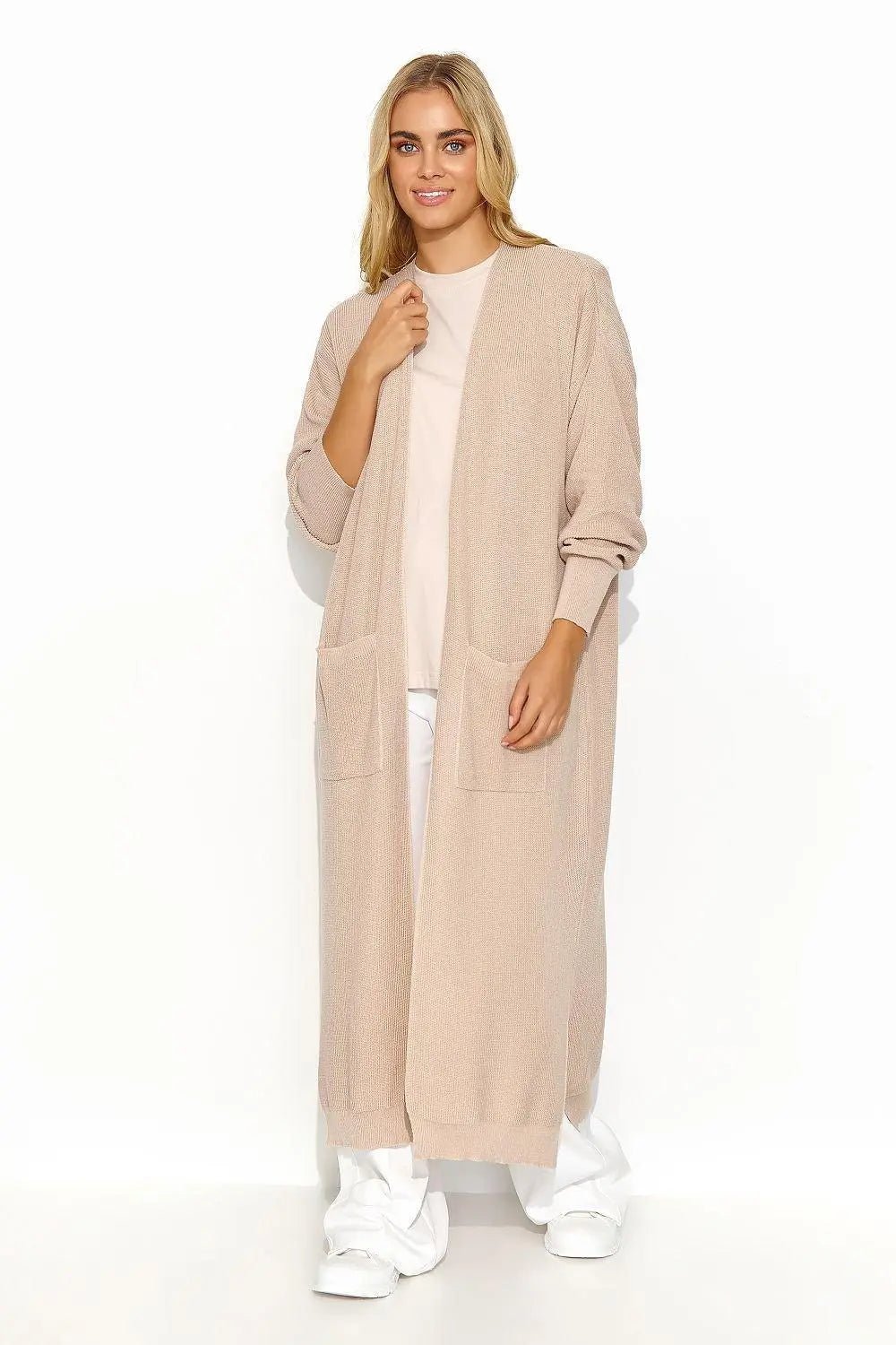 Makadamia long unbuttoned cardigan - Honesty Sales