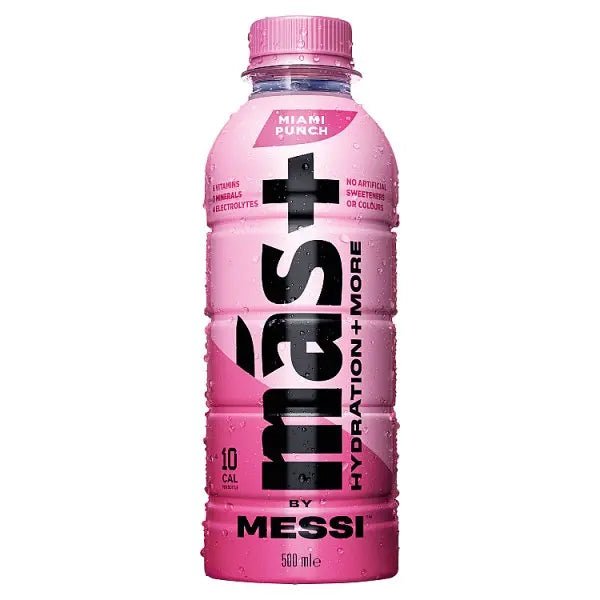 Más+ by Messi Miami Punch 500ml (Case of 12) - Honesty Sales