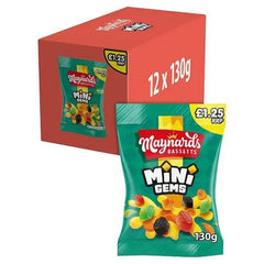 Maynards Bassetts Mini Gems Sweets Bag (Case of 12) - Honesty Sales