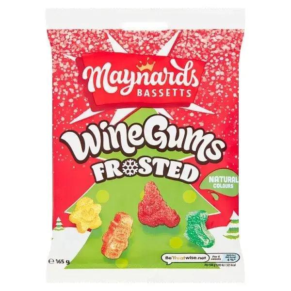Maynards Bassetts Wine Gums Frosted Sweets Bag 165g (Case of 12) - Honesty Sales