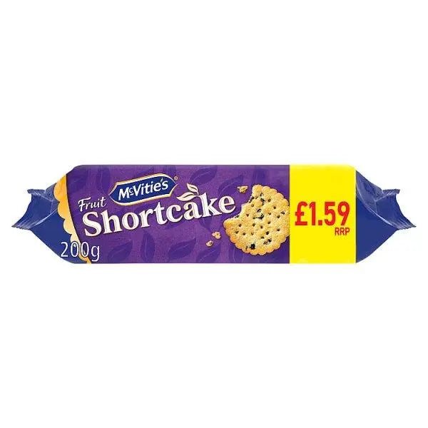 McVitie's Fruit Shortcake Biscuits 250g (Case of 12) - Honesty Sales