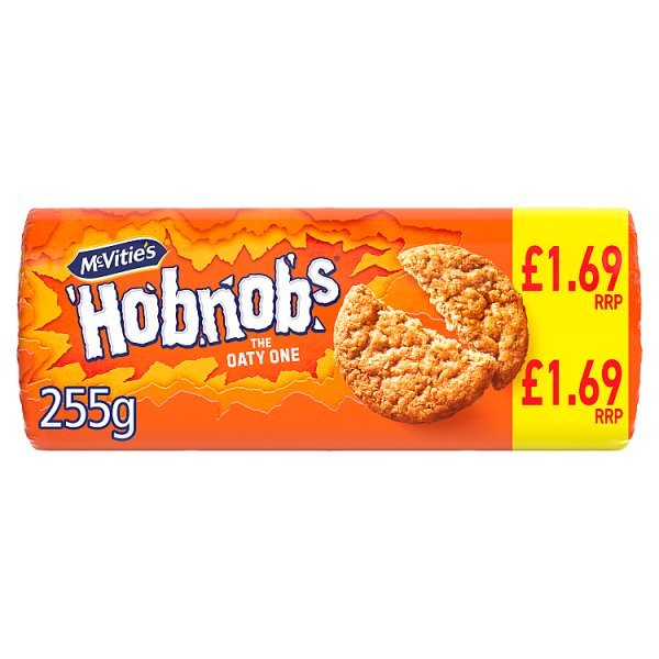 McVitie's Hobnobs Biscuits - The Oaty One 255g (12 x 255g) - Honesty Sales