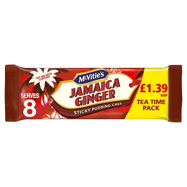 McVitie's Jamaica Ginger Sticky Pudding Cake (8 x 205g) - Honesty Sales