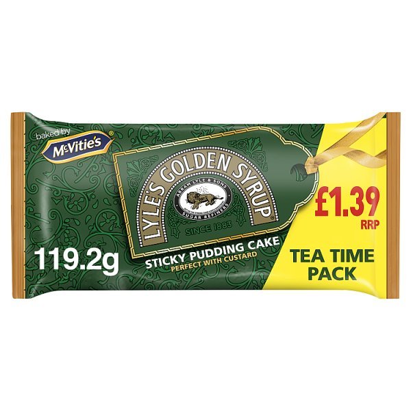 McVitie's Lyle's Golden Syrup Sticky Pudding Cake (1 x 200g) - Honesty Sales