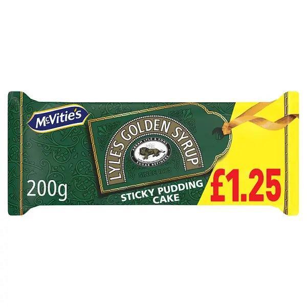 McVitie's Lyle's Golden Syrup Sticky Pudding Cake (Case of 8) - Honesty Sales