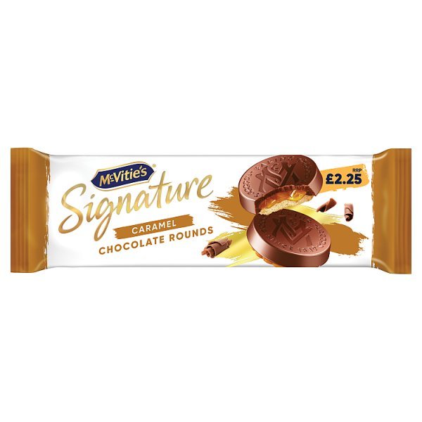 McVitie's Signature Caramel Chocolate Rounds 109g (15 x 109g) - Honesty Sales