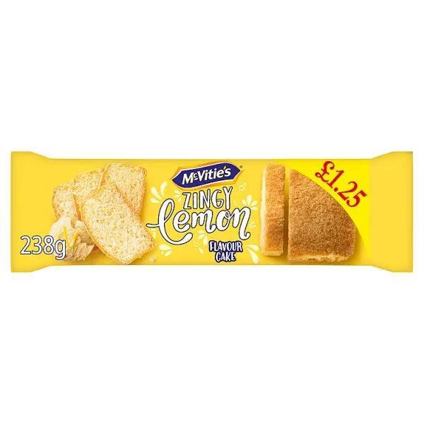 McVitie's Zingy Lemon Flavour Cake (Case of 8) - Honesty Sales