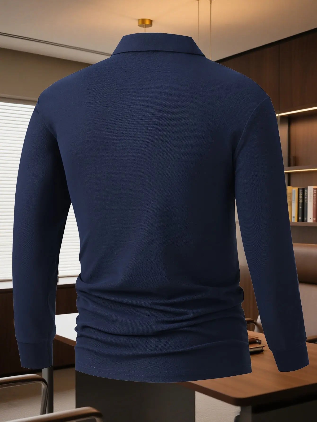 Men’s 3 - Pack Long Sleeve Polo Shirts – Button Collar, Color Block, Smart Casual - Honesty Sales