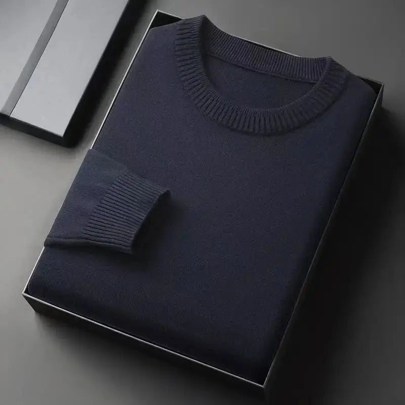 Men’s Crew Neck Pullover – Vintage Lightweight Knit Sweater - Honesty Sales