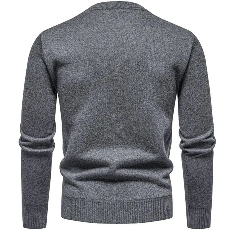 Men’s Half - Zip Knit Sweater – Autumn/Winter Mock Neck Pullover - Honesty Sales