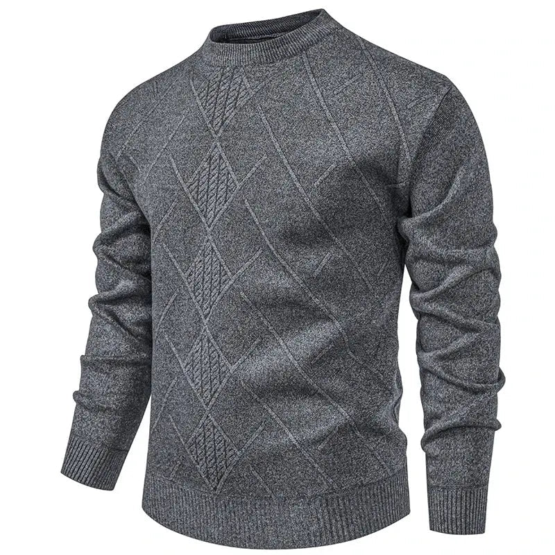 Men’s Half - Zip Knit Sweater – Autumn/Winter Mock Neck Pullover - Honesty Sales