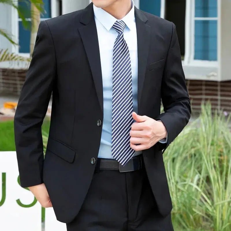 Men’s Italian Style 2 - Piece Suit – Slim Fit Blazer & Trousers (Up to 8XL) - Honesty Sales